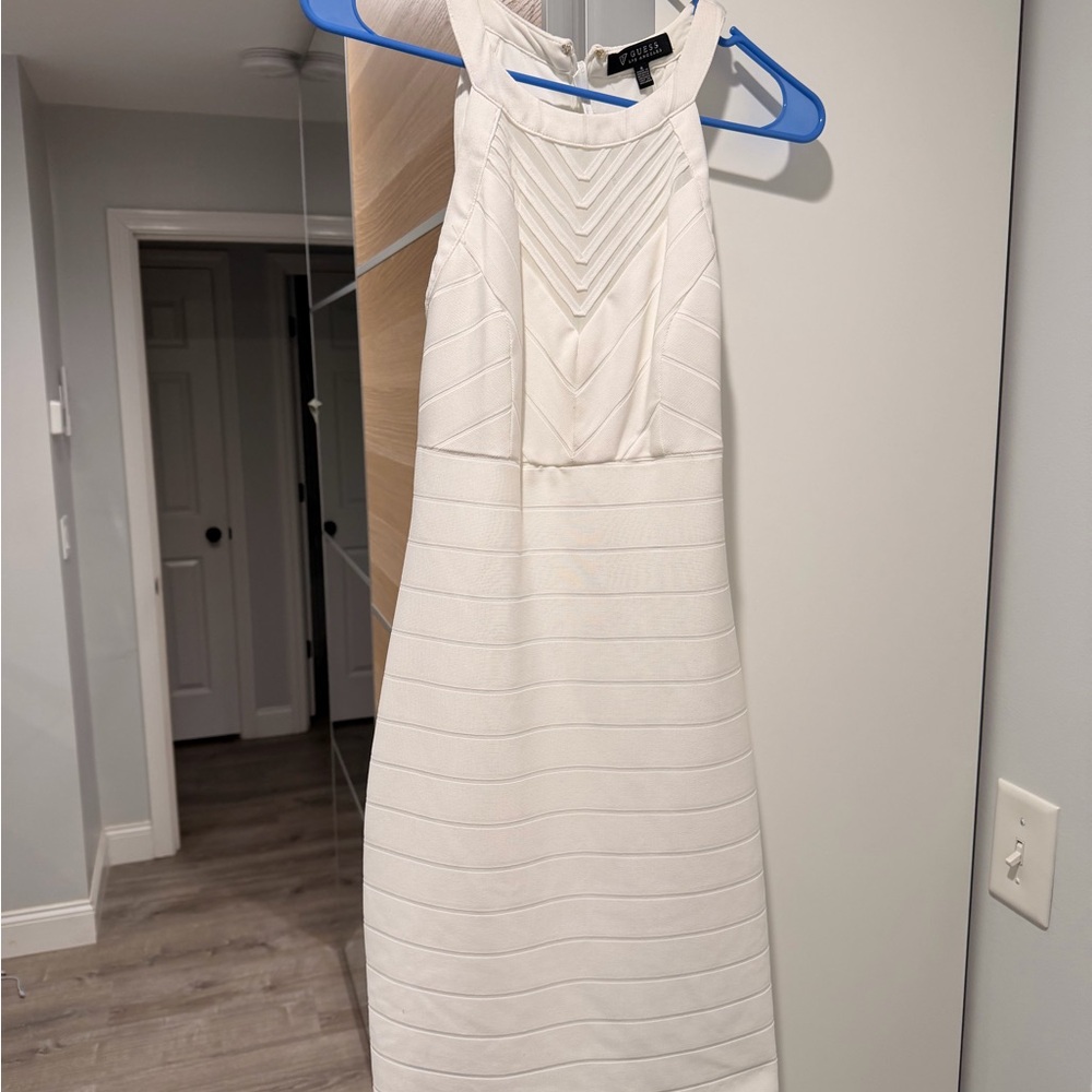 Guess Ivory Sleeveless Dress
